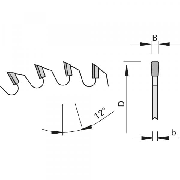Stehle 58458171  HKS-L-Kreissägeblatt Zeichnung